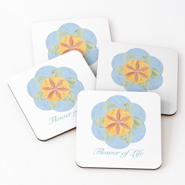 Item preview, Pastel Flower of Life Spiritual Mandala designed and sold by LafinaArt.