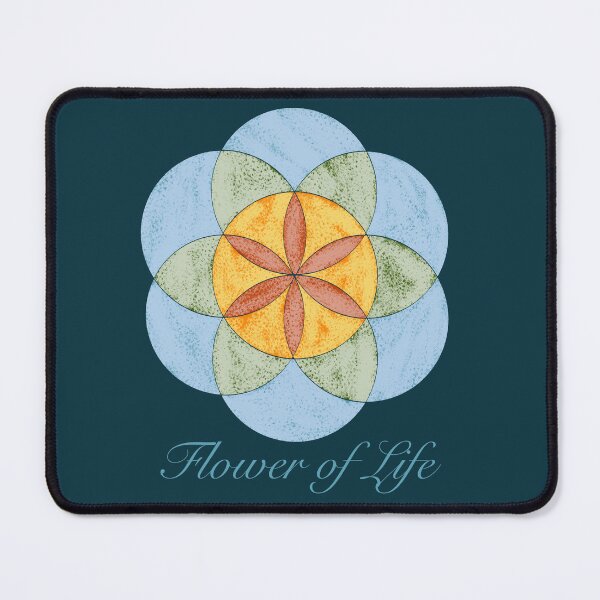 Item preview, Pastel Flower of Life Spiritual Mandala designed and sold by LafinaArt.