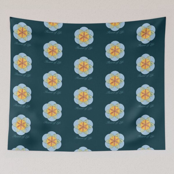 Item preview, Pastel Flower of Life Spiritual Mandala designed and sold by LafinaArt.