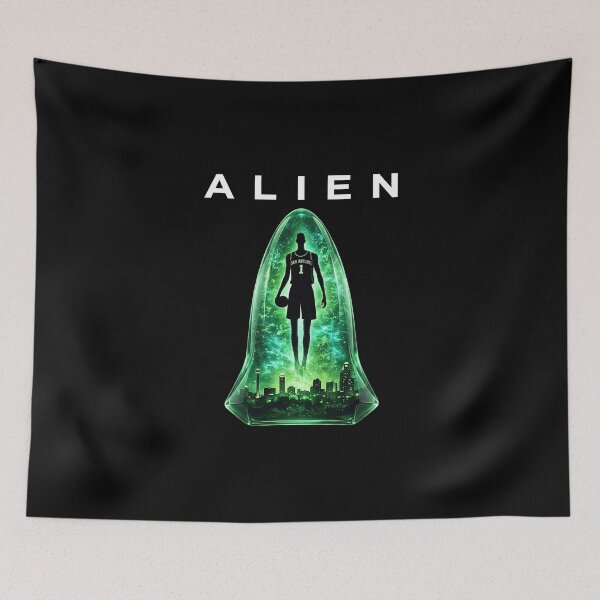 Item preview, Wemby Alien San Antonio basketball designed and sold by DeionGoldner.