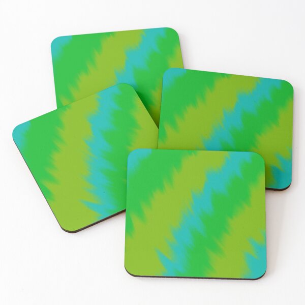 Item preview, Tropical Pulse | Green & Teal Abstract Gradient Waves designed and sold by FelicePatterns.