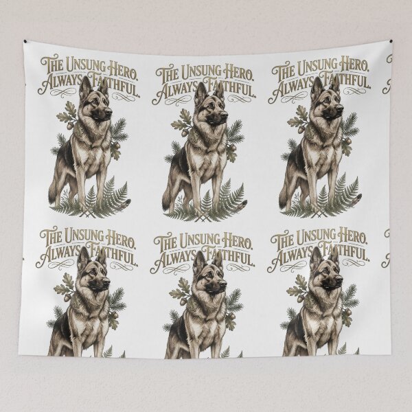 Item preview, German Shepherd Unsung Hero Faithful Dog Owner designed and sold by Sovereign Supply Co..