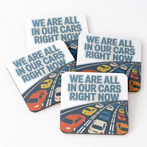 Item preview, We Are All In Our Cars Right Now Retro Traffic Jam  designed and sold by MerchlyMike.