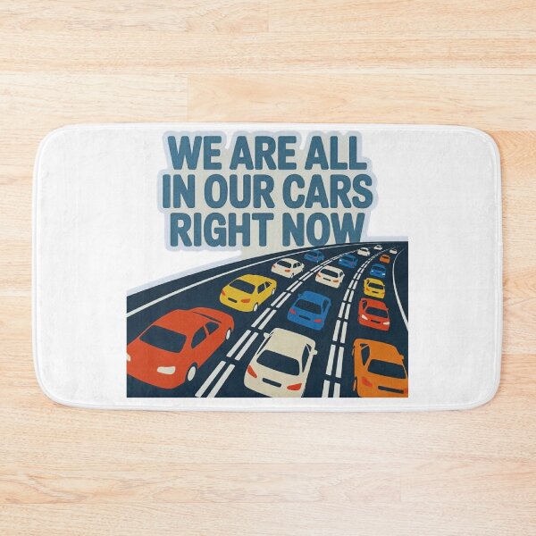 Item preview, We Are All In Our Cars Right Now Retro Traffic Jam  designed and sold by MerchlyMike.