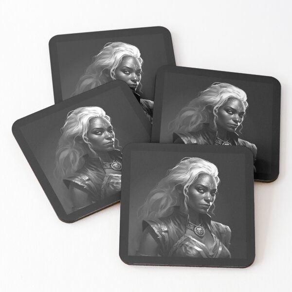 Item preview, Dark Fantasy Elf Sorceress Portrait Art designed and sold by inkoutninja.