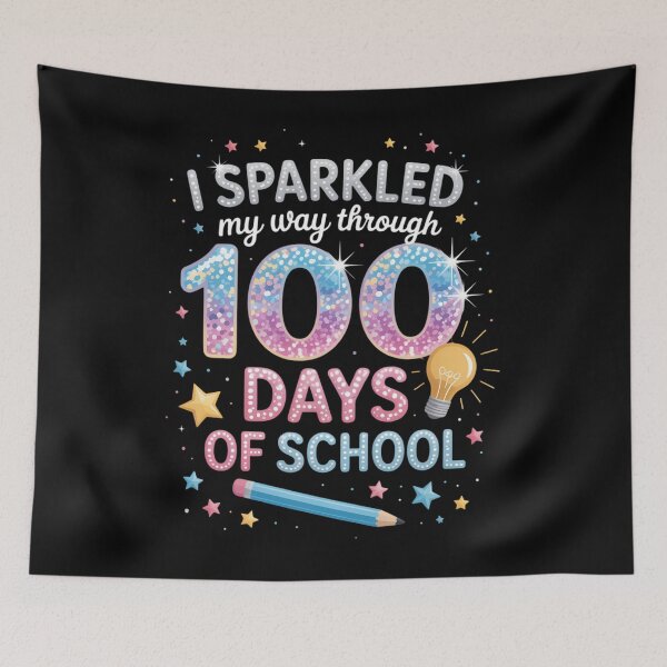 Item preview, I Sparkled My Way Through 100 Day of School for Teacher designed and sold by sailorjessiArt.