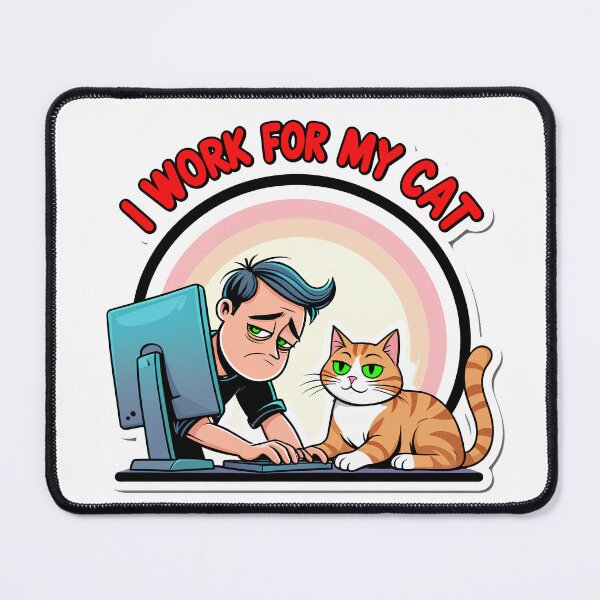 Item preview, Working Hard So My Cat Can Live Better Funny Cat Shirt designed and sold by decimalades.