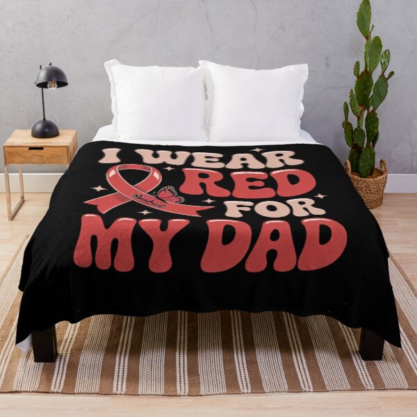 Item preview, I Wear Red For My Dad designed and sold by sailorjessiArt.