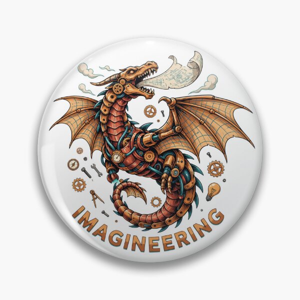 Item preview, Imagineering Mechanical Dragon – Steampunk Engineering Fantasy Design designed and sold by ArcticFoxStudio.