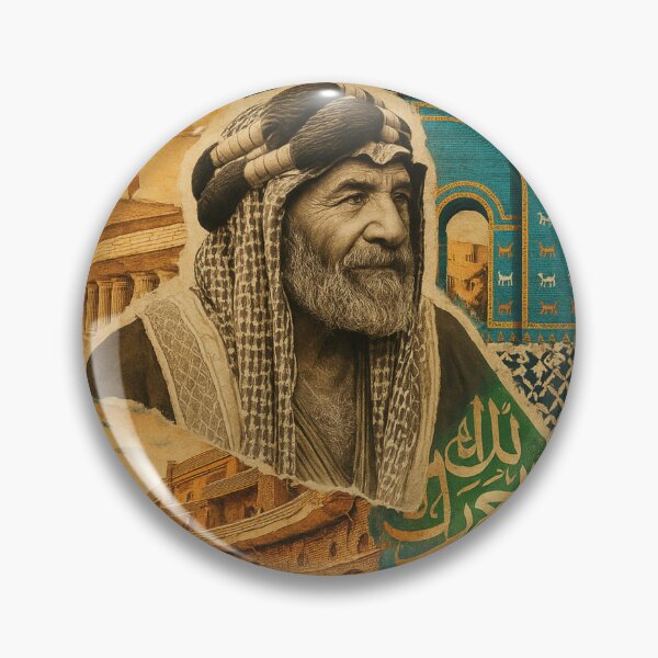 Item preview, Vintage Collage from Iraq – Mesopotamian Heritage and Tribal Identity designed and sold by NorthernDk_art .