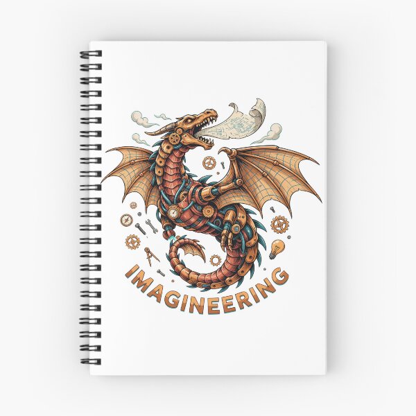 Item preview, Imagineering Mechanical Dragon – Steampunk Engineering Fantasy Design designed and sold by ArcticFoxStudio.