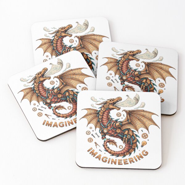 Item preview, Imagineering Mechanical Dragon – Steampunk Engineering Fantasy Design designed and sold by ArcticFoxStudio.