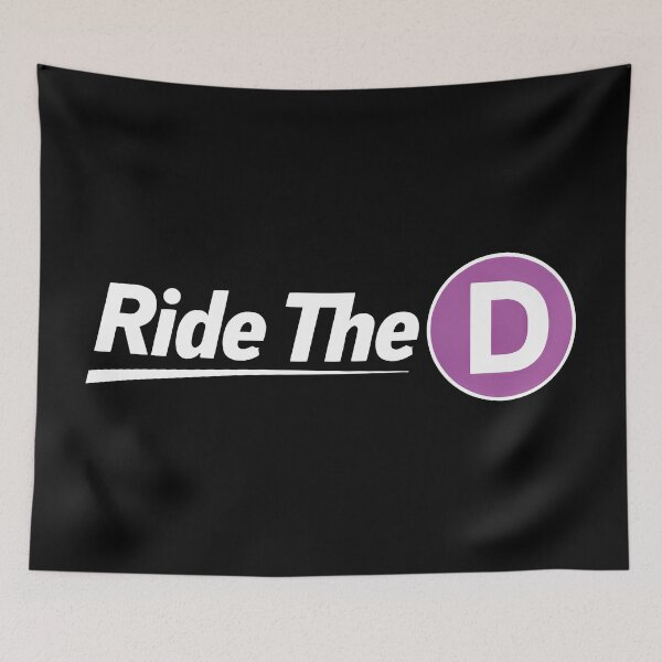 Item preview, Funny NYC Subway D Line designed and sold by VexlyPlonk.