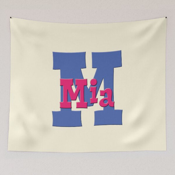 Item preview, M is for Mia, Girl's/Woman's Name and Initial  designed and sold by CharlottePlaceArt.