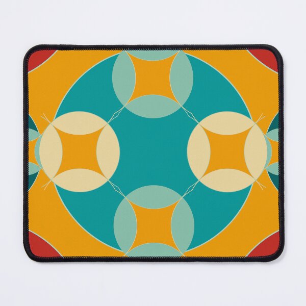Item preview, Colourful circles composition in green, turquoise, beige and red E9 designed and sold by StefanStudioArt.