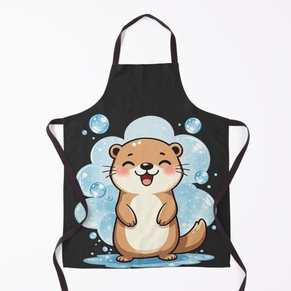 Item preview, Bubbly Otter Surprise #4 – Cute Happy Otter Art designed and sold by BalloonNinja.