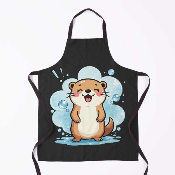 Item preview, Bubbly Otter Surprise #3 – Cute Happy Otter Art designed and sold by BalloonNinja.