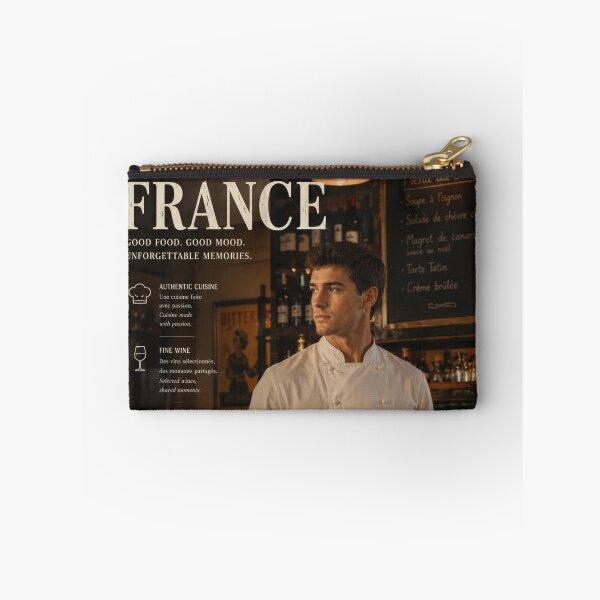 Item preview, France Culinary Travel Poster – French Bistro, Fine Dining & Gourmet Cuisine Wall Art designed and sold by Inkora-Art.