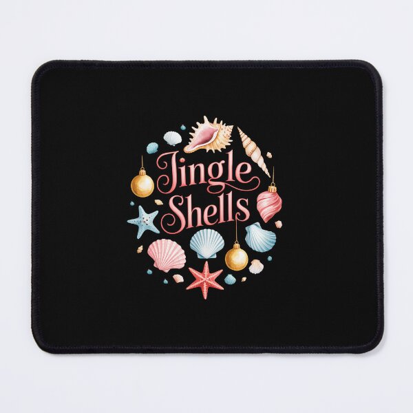 Item preview, Christmas In July Cute Beach Santa Claus Jingle Shells designed and sold by SapfireStuArt.