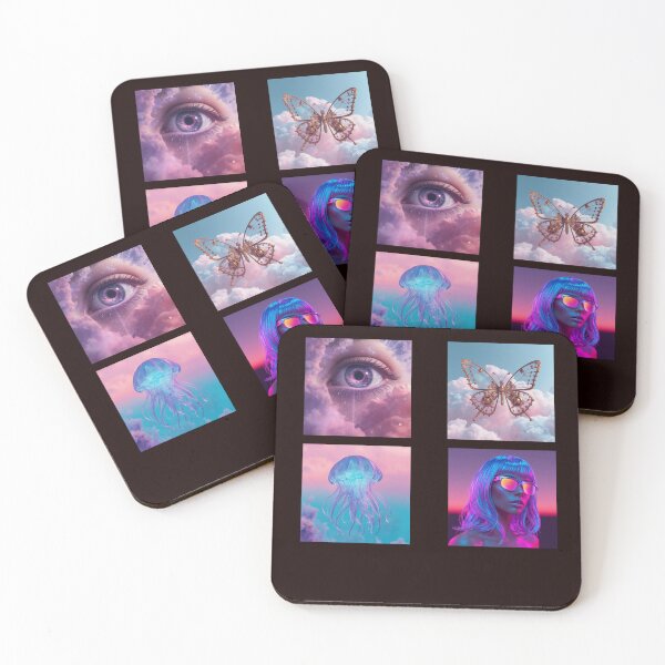 Item preview, Surreal Aesthetic Grid , Aesthetic Butterfly Medusa Retro Y2K  designed and sold by Aneta-Design.