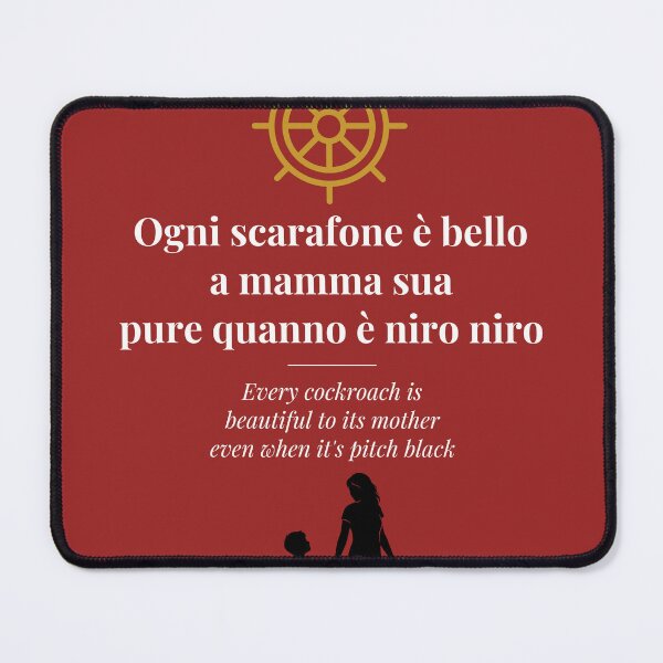 Item preview, "Ogni scarafone è bello a mamma sua - Every cockroach is beautiful to its mother" designed and sold by MINGONIDESIGN.