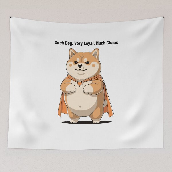 Item preview, Such Dog Very Loyal Much Chaos - Funny Shiba Inu Meme designed and sold by Happy Hues.
