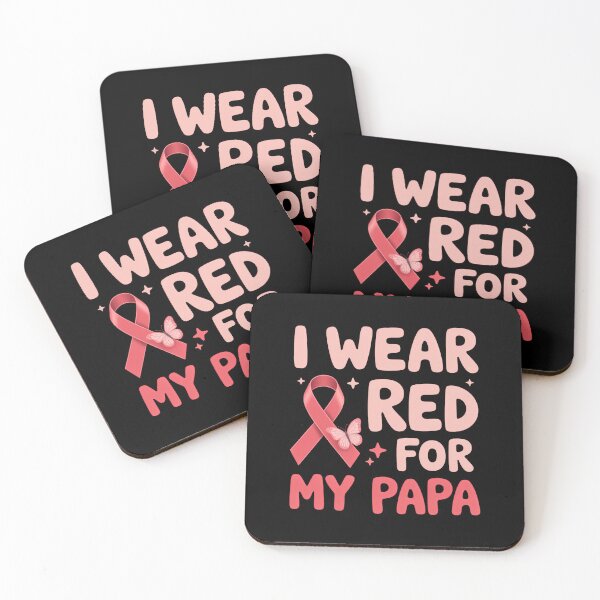 Item preview, I Wear Red For My Papa designed and sold by sailorjessiArt.