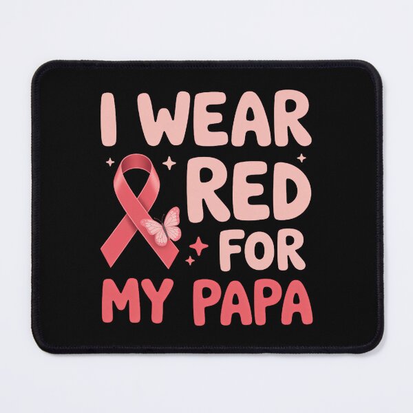 Item preview, I Wear Red For My Papa designed and sold by sailorjessiArt.