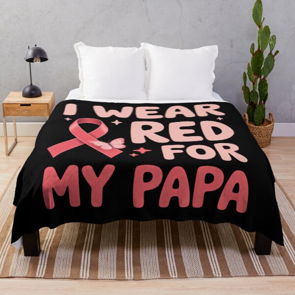 Item preview, I Wear Red For My Papa designed and sold by sailorjessiArt.