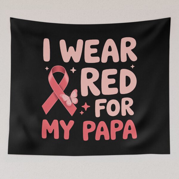 Item preview, I Wear Red For My Papa designed and sold by sailorjessiArt.