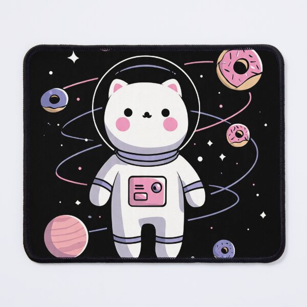 Item preview, Astro Cat on Donut Orbit designed and sold by AwesomeDigiShop.