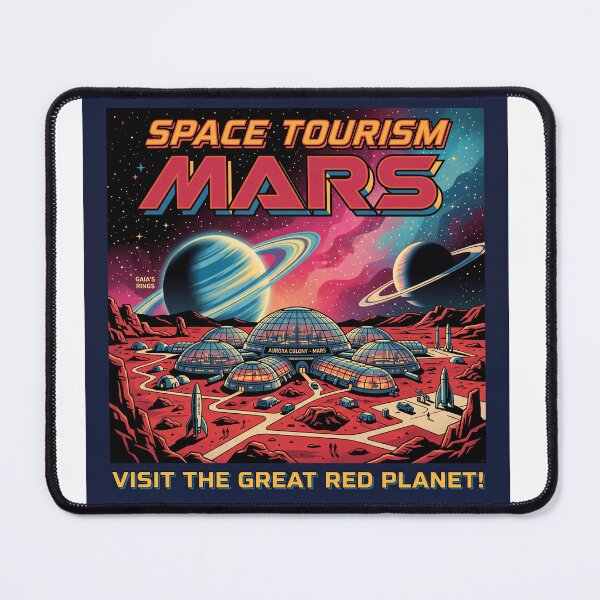 Item preview, Retro Mars Tourism Vector Graphic designed and sold by ryanguas.