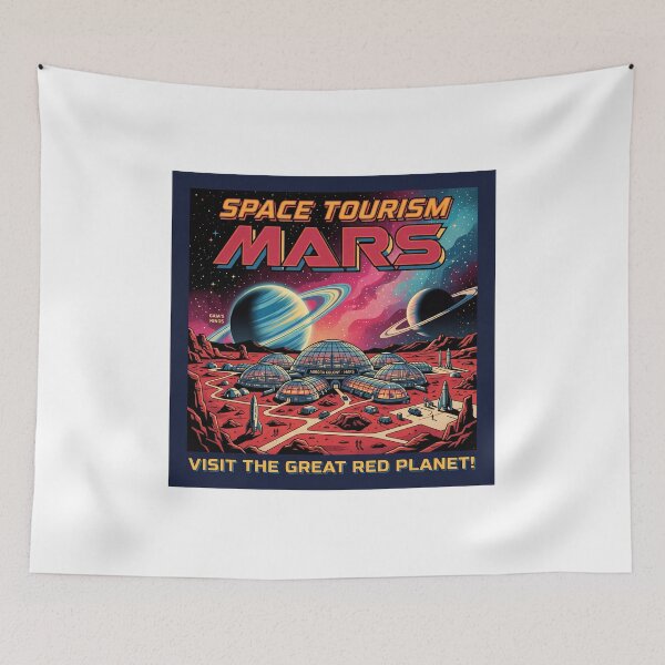 Item preview, Retro Mars Tourism Vector Graphic designed and sold by ryanguas.