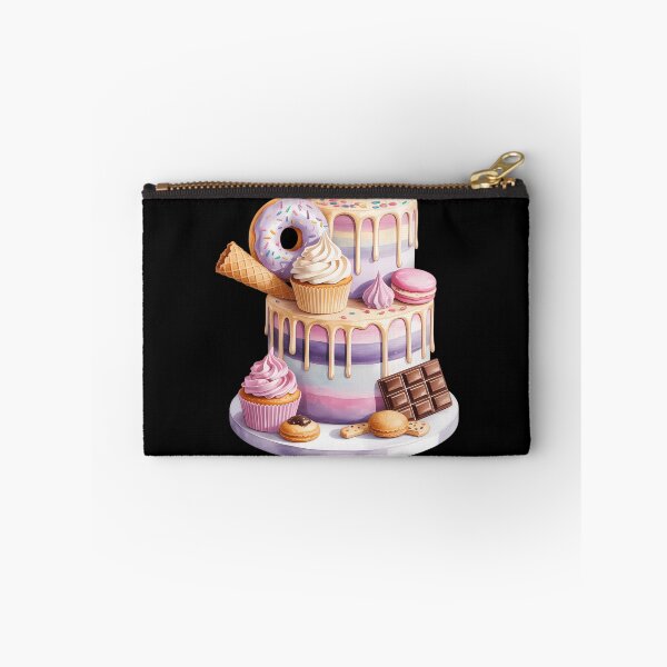 Item preview, Ice Cream Cupcake Chocolate Lavender Party Cake designed and sold by sailorjessiArt.