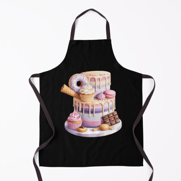 Item preview, Ice Cream Cupcake Chocolate Lavender Party Cake designed and sold by sailorjessiArt.