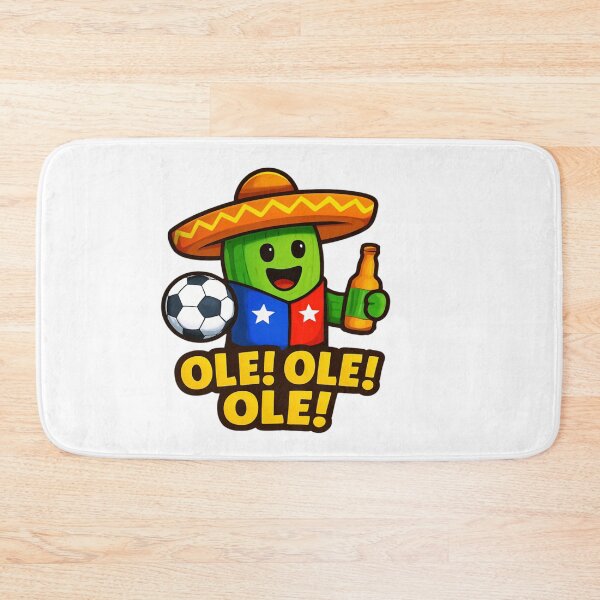 Item preview, Ole Ole Ole Funny Football Cactus designed and sold by Pixanova.