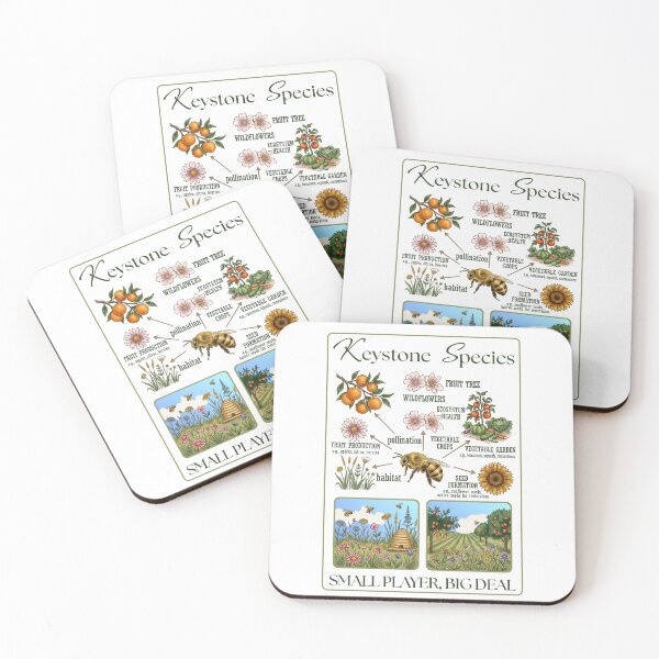 Item preview, Keystone Species Bees designed and sold by SilverOutlining.