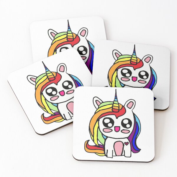 Item preview, Rainbow lbgtq+ chibi kawaii unicorn designed and sold by fideskizal.