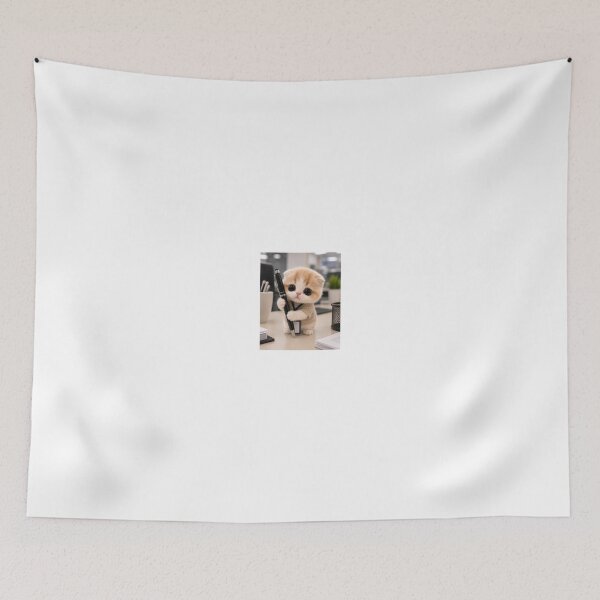 Item preview, Tiny Office Assistant Cat designed and sold by LovelyCatGalaxy.