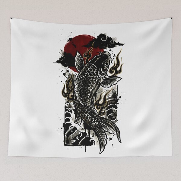 Item preview, Koi Fish Japanese Tattoo designed and sold by Irezumiya.