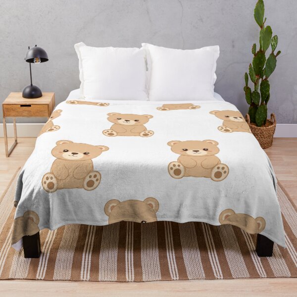 Item preview, Cute Teddy Bear Pattern – Adorable Bear Girl Seamless Design designed and sold by Seculinator.
