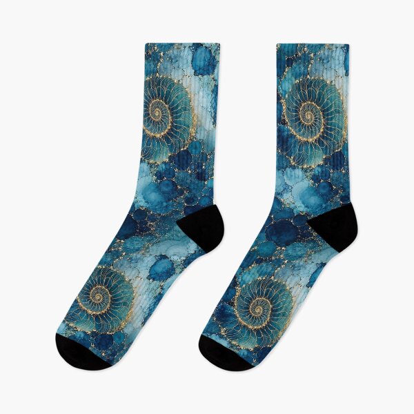 Item preview, Golden Nautilus Spirals designed and sold by JacquiTaylorArt.