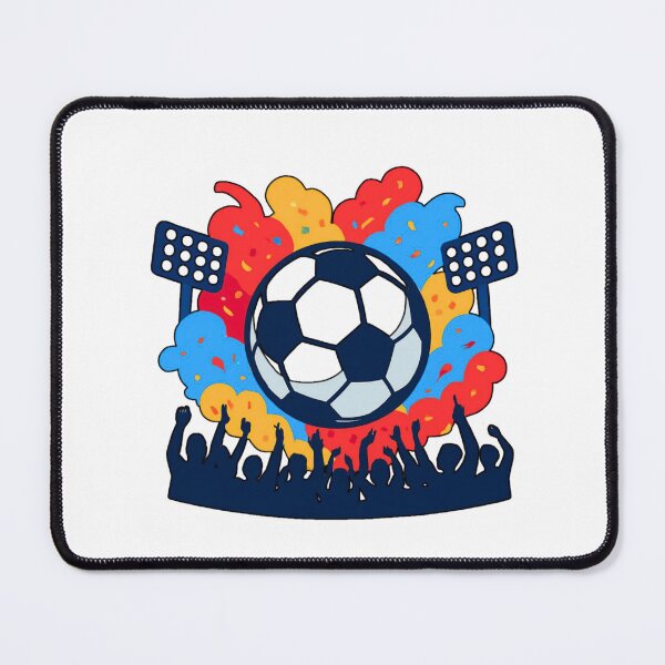 Item preview, Football Festival Crowd Stadium Fan Art designed and sold by GreennieArt.