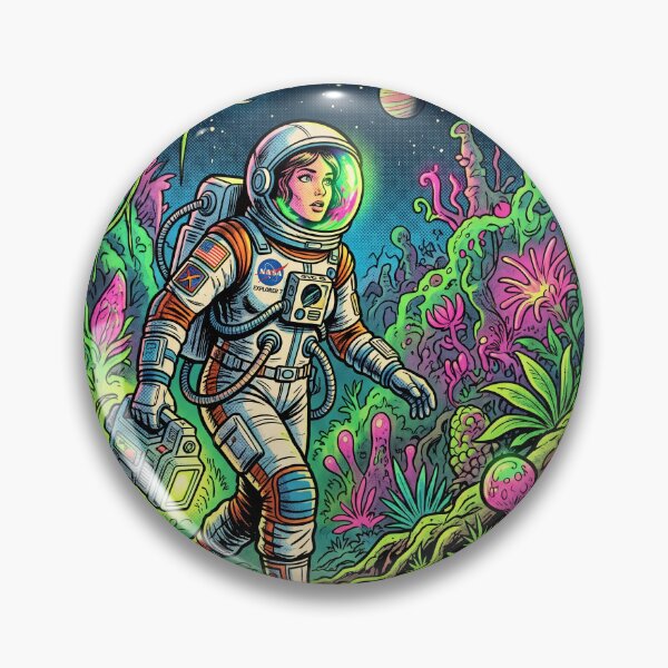 Item preview, Vintage Comic Astronaut Ink Illustration designed and sold by ryanguas.