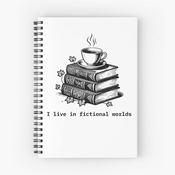 Item preview, Dark Academia Aesthetic Books I Live In Fictional Worlds designed and sold by Goldenhourtees.
