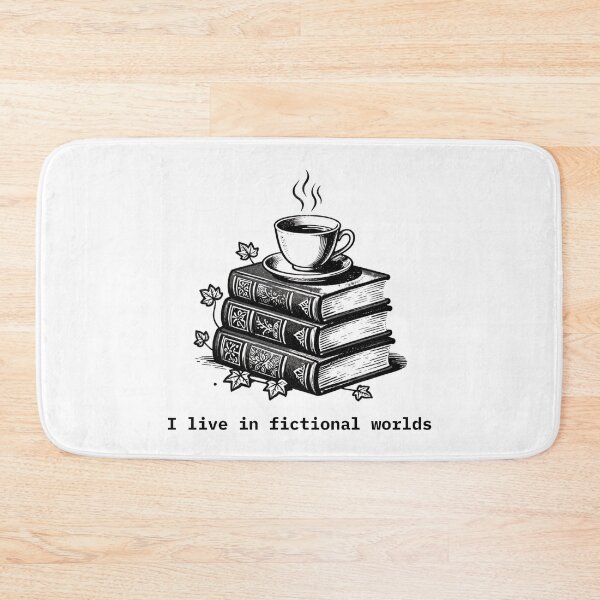 Item preview, Dark Academia Aesthetic Books I Live In Fictional Worlds designed and sold by Goldenhourtees.