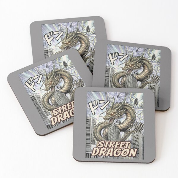 Item preview, Street Dragon Japanese Manga City Illustration designed and sold by Articulated Vibes.