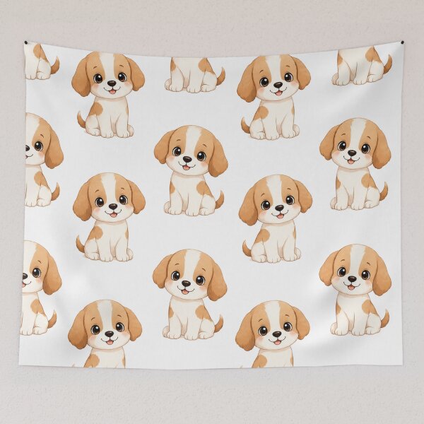 Item preview, Cute Puppy Pattern – Adorable Dog Seamless Design designed and sold by Seculinator.