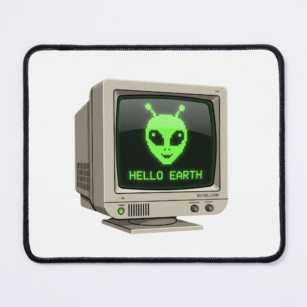 Item preview, Retro Pixel Computer Alien Graphic designed and sold by ryanguas.