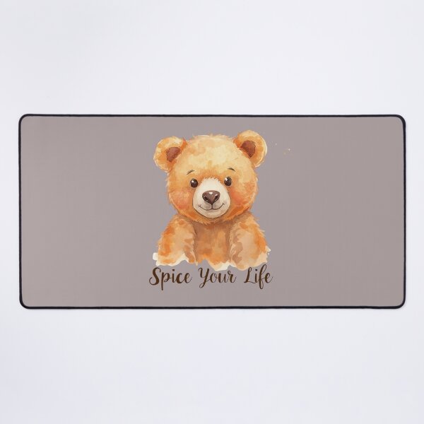 Item preview, Cute Watercolor Teddy Bear “Spice Your Life” – Cozy Aesthetic Animal Illustration designed and sold by JessLamunn89.